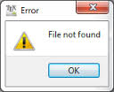 file not found